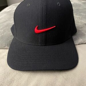 Nike Black Cap with Red Logo